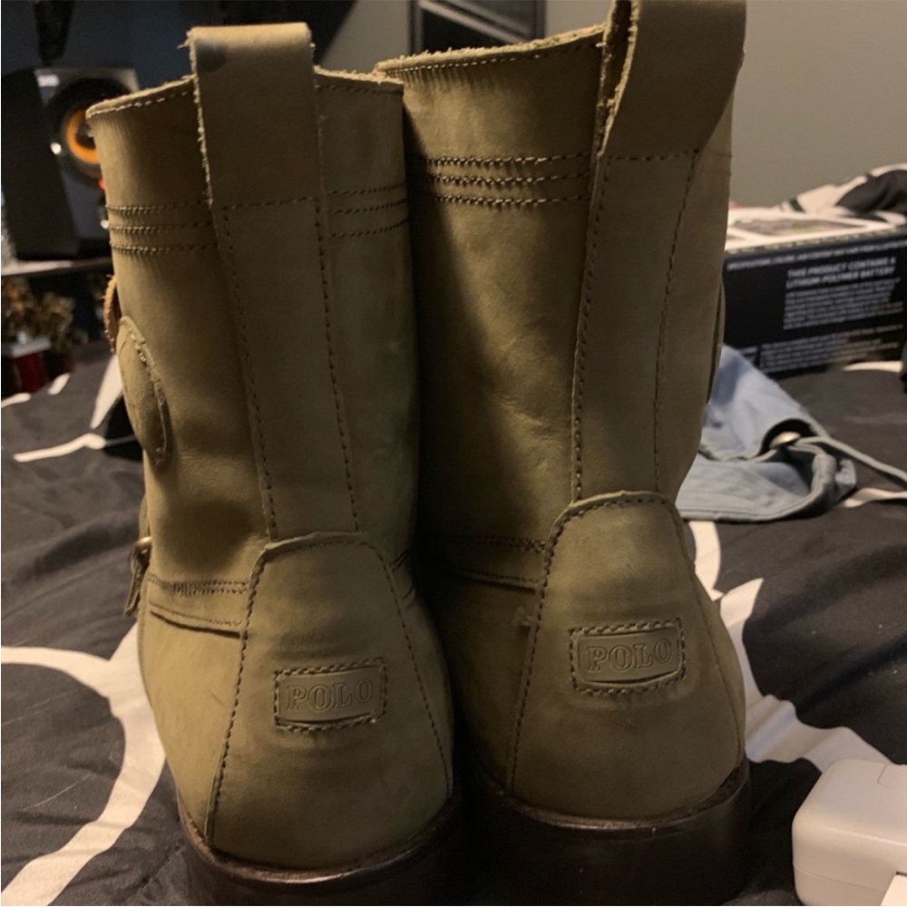 Polo Ralph Lauren Ranger Polo Boots - Olive Green 🫒 - Picture 3 of 3